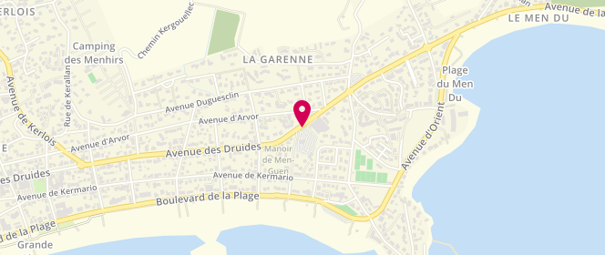 Plan de Super U CARNAC, Zone Aménagement de Montauban, 56340 Carnac