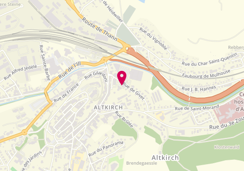 Plan de Super U Altkirch, 5 Rue de Givet, 68130 Altkirch