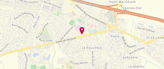 Plan de Carrefour Market - Ar Gwenan, Rue de Rosmadec, 56450 Theix-Noyalo