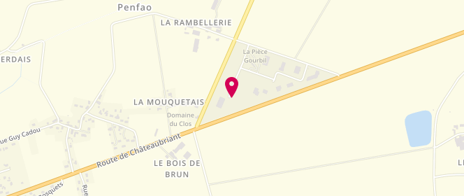 Plan de Station U, 7, Rue des Boisseliers, 44290 Guémené-Penfao