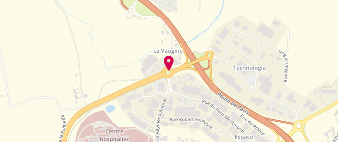Plan de Intermarche Vesoul, Carrefour de la Vaugine, 70000 Vesoul