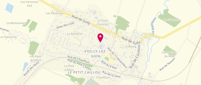 Plan de Intermarche Poilly Lez Gien, Rue du 11 Novembre, 45500 Poilly-lez-Gien