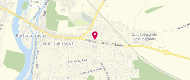 Plan de Colruyt DATS PORT SUR SAONE, 2 Avenue de Verdun, 70170 Port-sur-Saône