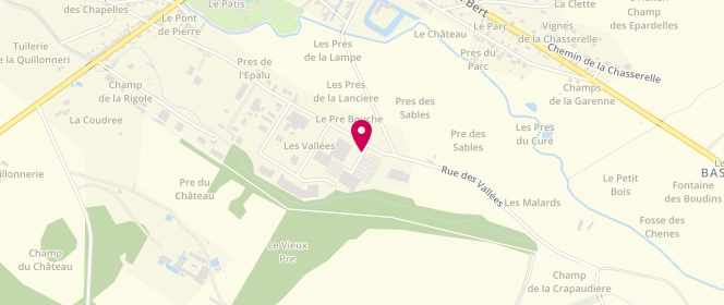 Plan de AVIA Xpress, Rue des Vallées, 89220 Bléneau