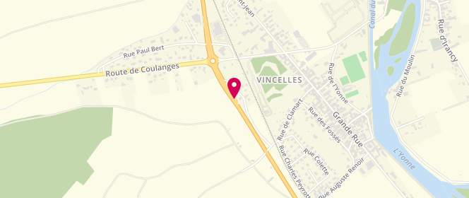 Plan de Esso VINCELLOISE, Route Départementale 606, 89290 Vincelles