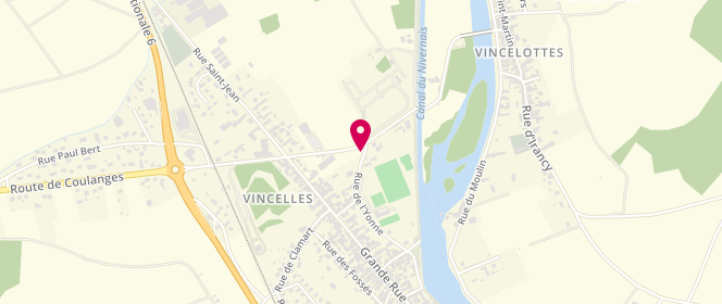 Plan de Atac Vincelles, Route de Vincelottes, 89290 Vincelles