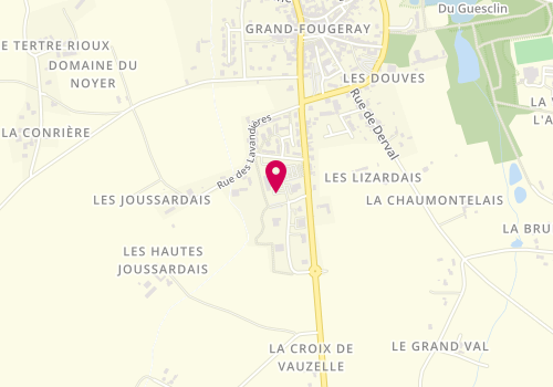 Plan de U Express, 3 parc des Lizardais, 35390 Grand-Fougeray