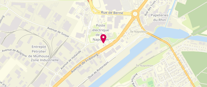 Plan de Access - TotalEnergies, 77 Avenue de Fribourg, 68110 Illzach