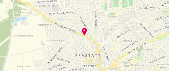 Plan de Super U Pfastatt, 146 Rue de Richwiller, 68120 Pfastatt
