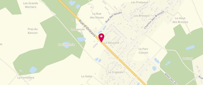 Plan de Intermarché Contact, 514 Route d'Orléans, 45570 Ouzouer-sur-Loire