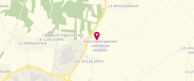 Plan de Intermarché, Zone Aménagement du Rahun, 56200 La Gacilly