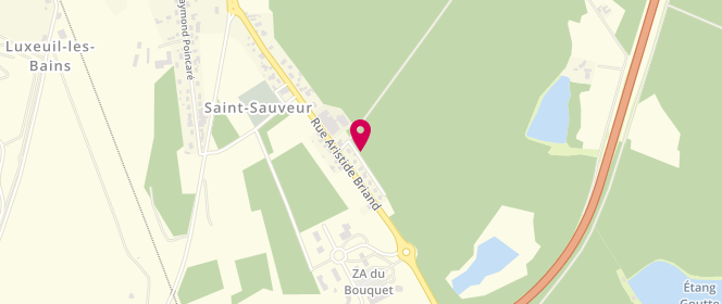 Plan de Access - TotalEnergies, Rue du Bouquet, 70300 Saint-Sauveur