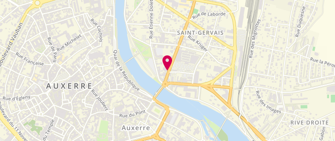Plan de SAS Petro-Est Leclerc Auxerre, 14 Avenue Jean Jaurès, 89000 Auxerre