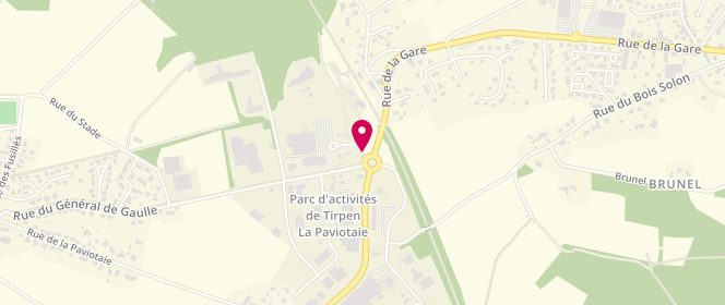 Plan de SAS Expan Malestoit, Zone Artisanale de la Paviotaie, 56140 Saint-Marcel
