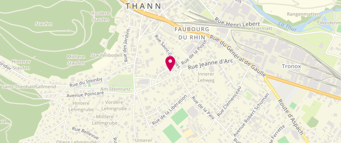 Plan de Supermarches Match Thann, 38 Rue du Général de Gaulle, 68800 Thann