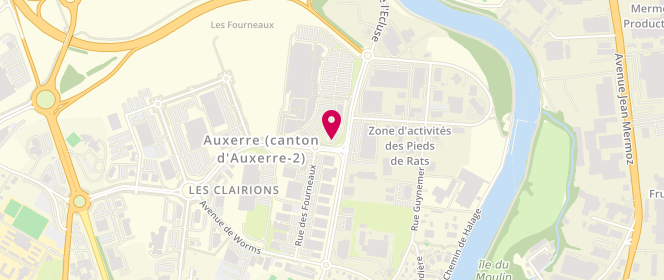 Plan de Géant Casino, Avenue Haussman, 89000 Auxerre