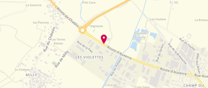 Plan de Intermarché, Route d'Auxerre, 89800 Chablis