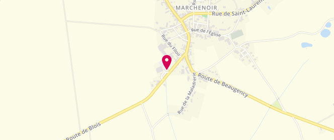 Plan de Marchenoir - CCBVL, Route de Blois, 41370 Marchenoir