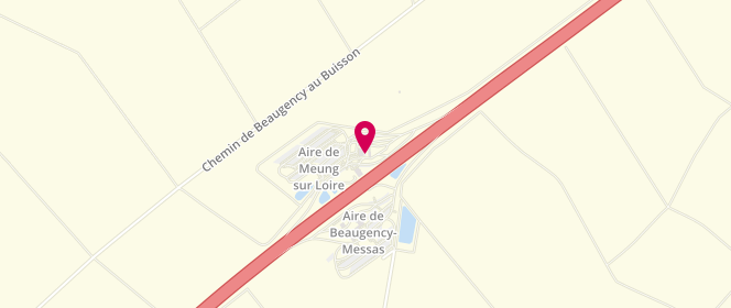 Plan de Station E.leclerc, Aire de Meung Sur Loire, Autoroute A10, 45190 Messas