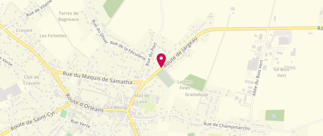 Plan de Super U SANDILLON, Route de Jargeau, 45640 Sandillon