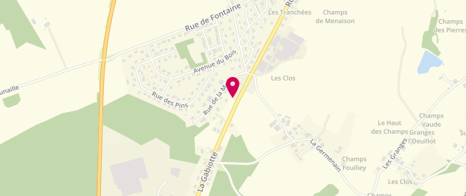 Plan de Relais du Kirsch Romary Rene et Fils, 66 Route de Luxeuil, 70220 Fougerolles