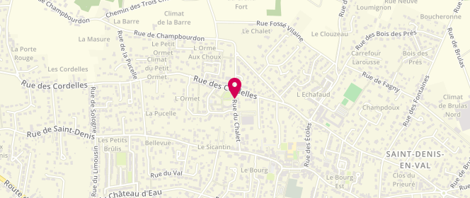 Plan de Carrefour Market, Rue du Chalet, 45560 Saint-Denis-en-Val