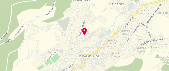 Plan de Intermarché, 22 Zone Artisanale du Centre, 88340 Le Val-d'Ajol
