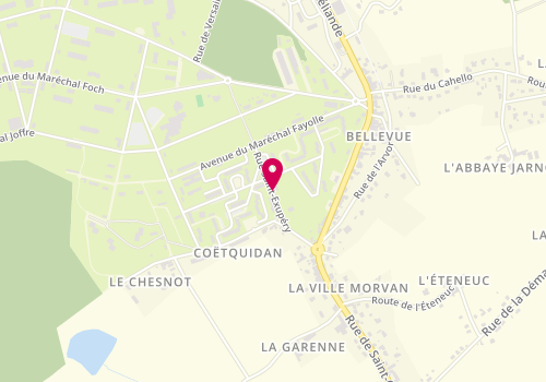 Plan de Carrefour Market, Résidence de Coëtquidan, 56380 Guer