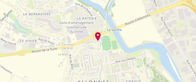 Plan de ALLEC-CAR - Leclerc, 2 Avenue General de Gaulle, 72700 Allonnes