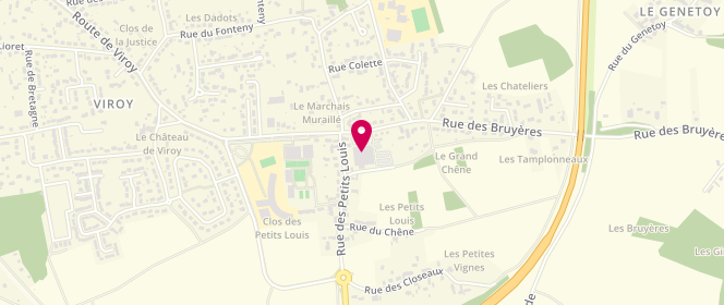 Plan de Intermarche Amilly, Rue des Bruyères, 45200 Amilly