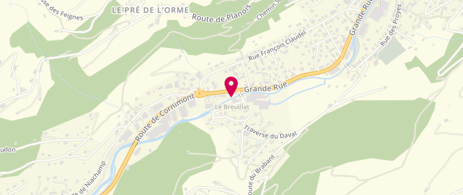 Plan de Access - TotalEnergies, Grand Rue, 88250 La Bresse