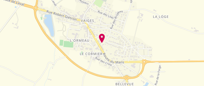 Plan de Carrefour Express, Le Perray, 53480 Vaiges