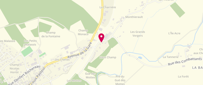 Plan de Avia Xpress, Route de Davrey, 10130 Ervy-le-Châtel