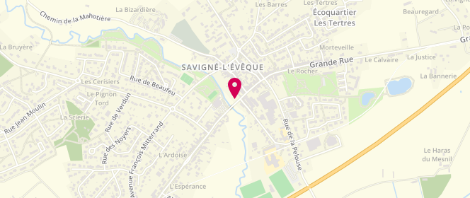 Plan de Carrefour Contact, Grande Rue, 72460 Savigné-l'Évêque