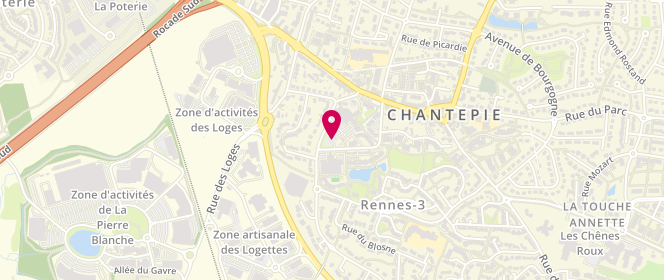 Plan de Intermarche Chantepie, Rue Loroux, 35135 Chantepie