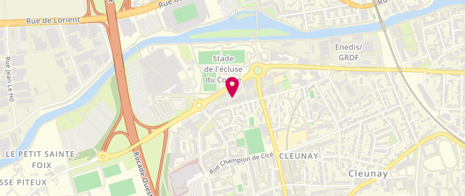 Plan de Leclerc Ren'ouest, Rue Jules Vallès, 35000 Rennes