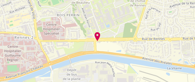 Plan de Access - TotalEnergies, 124, Avenue du Général Leclerc, 35000 Rennes