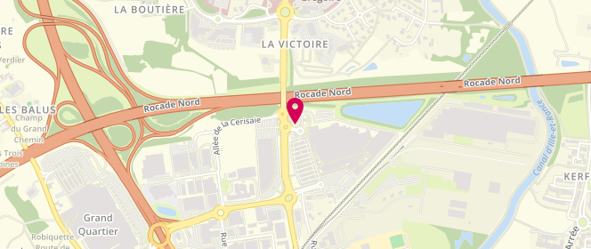 Plan de LECLERC station ST-GREGOIRE, Zone Industrielle de l'Etang, 35760 Saint-Grégoire