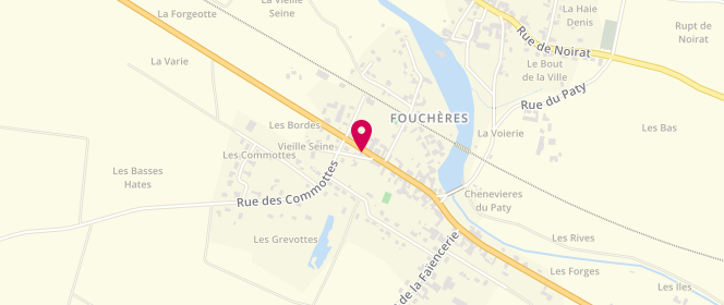 Plan de Access - TotalEnergies, 25-26 Faubourg de Champagne, 10260 Fouchères