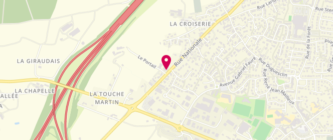 Plan de Access - TotalEnergies, Zone Artisanale du Portail Route Nationale 12, 35235 Thorigné-Fouillard