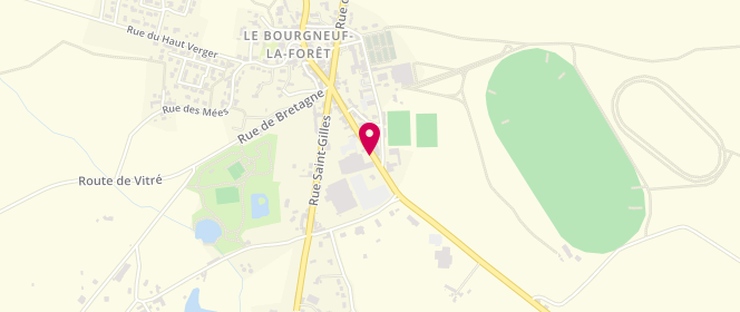 Plan de Super U LE BOURGNEUF LA FORET, Route de Laval, 53410 Le Bourgneuf-la-Forêt