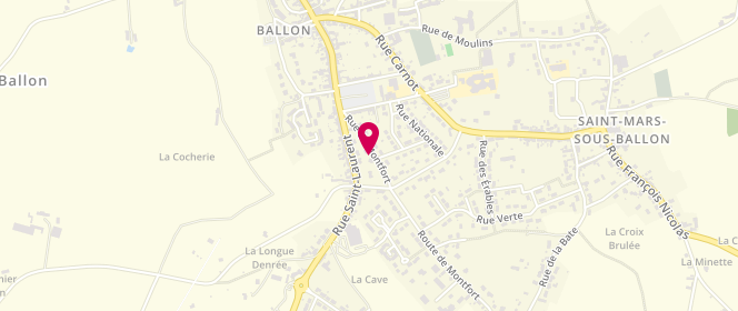 Plan de Carrefour contact, Rue Saint Laurent - Lieu Dit la Cave, 72290 Ballon-Saint-Mars