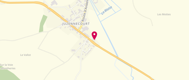 Plan de Access - TotalEnergies, 2 Route Nationale, 52330 Juzennecourt