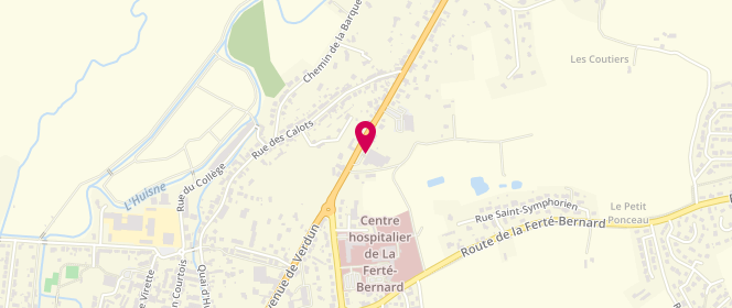 Plan de Access - TotalEnergies, Avenue de Verdun, 72400 La Ferté-Bernard