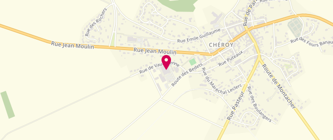 Plan de Intermarche Cheroy, Route des Bedets, 89690 Chéroy
