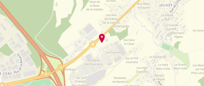 Plan de Carrefour Epinal, 33 Route du Saut le Cerf, 88000 Epinal - Jeuxey