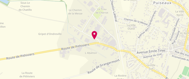 Plan de Intermarche Puiseaux, 1 Rue de la Garenne, 45390 Puiseaux