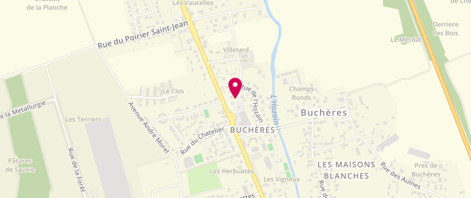 Plan de Carrefour Contact Bucheres, 1 Route de Maisons Blanches, 10800 Buchères