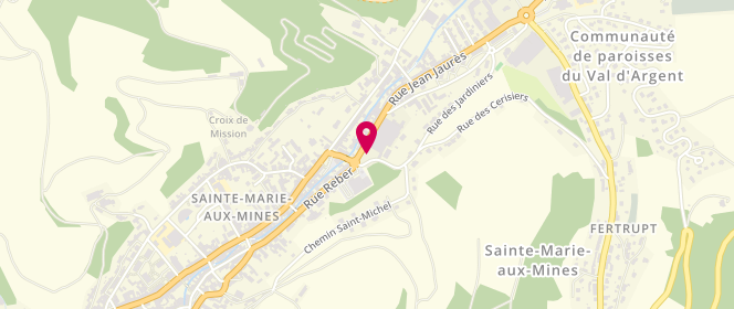 Plan de Station U, 31 Rue Réber, 68160 Sainte-Marie-aux-Mines