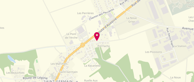 Plan de Intermarche Rosieres, 208 Route d'Auxerre, 10430 Rosières-près-Troyes